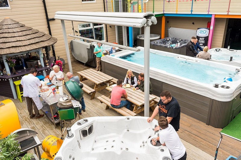 Award leisure hot tub showroom