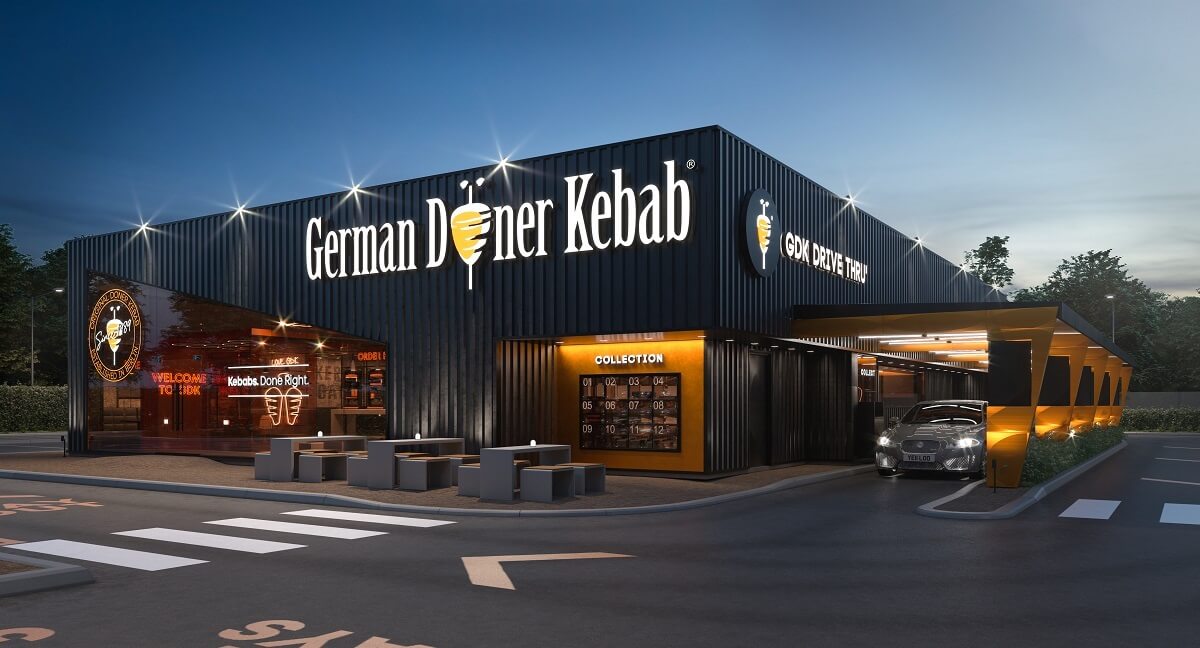 German Doner Kebab drive thru store