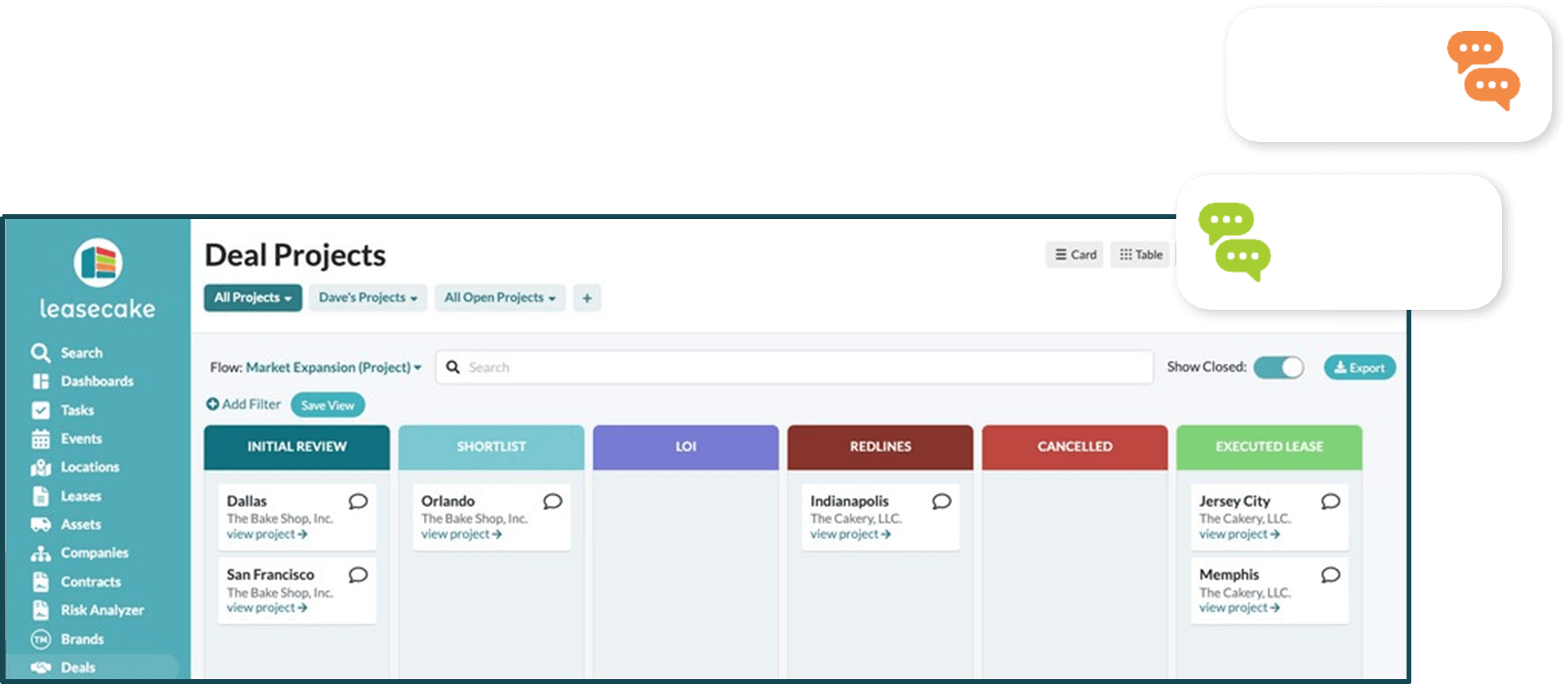 Leasecake Real Estate Management Platform