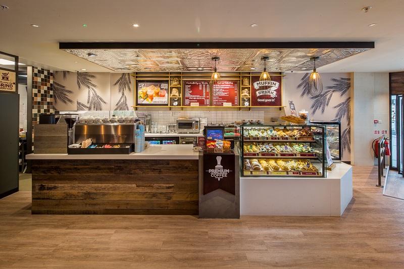 Inside a Muffin Break cafe