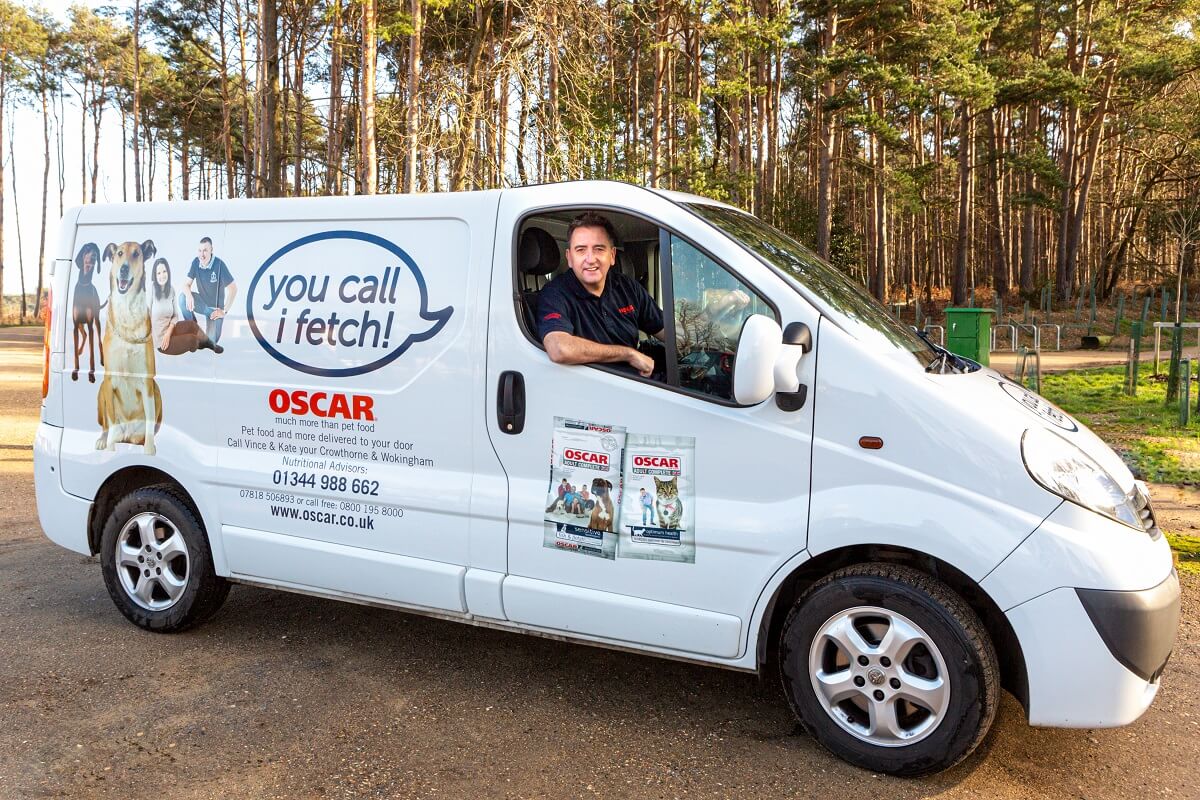 Oscars Pet Food Van