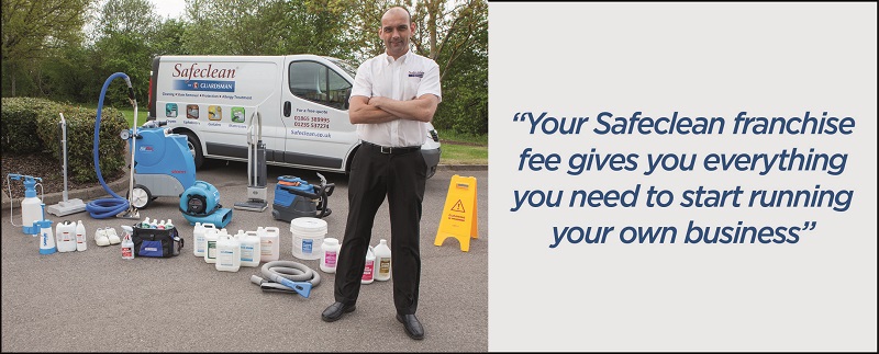 Safeclean Franchisee showing what you receive for your franchise investment