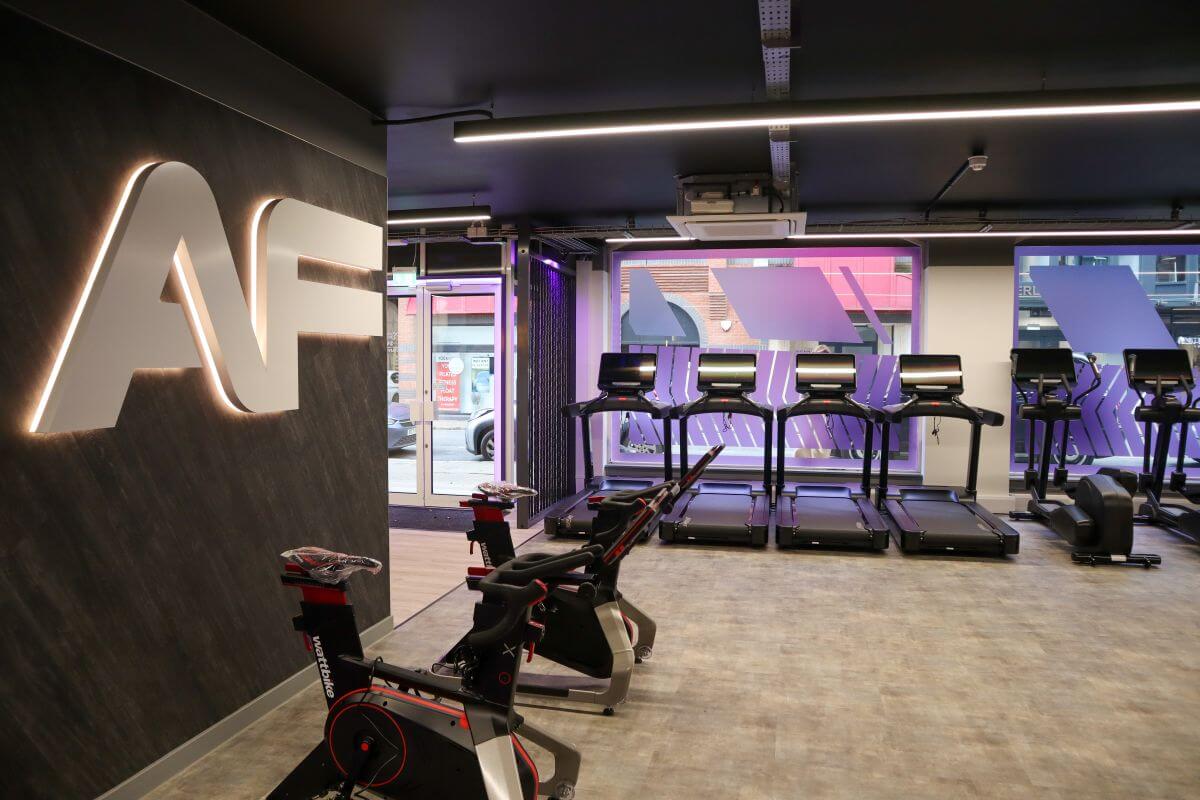 inside an Anytime Fitness gym