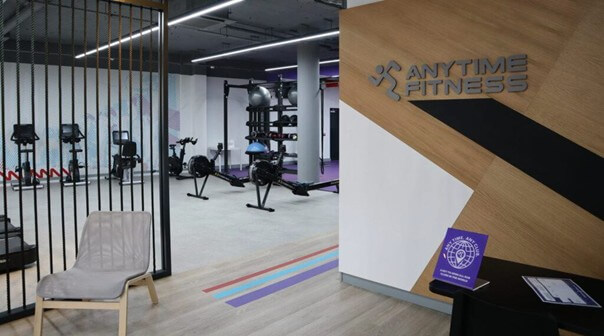 inside an Anytime Fitness gym