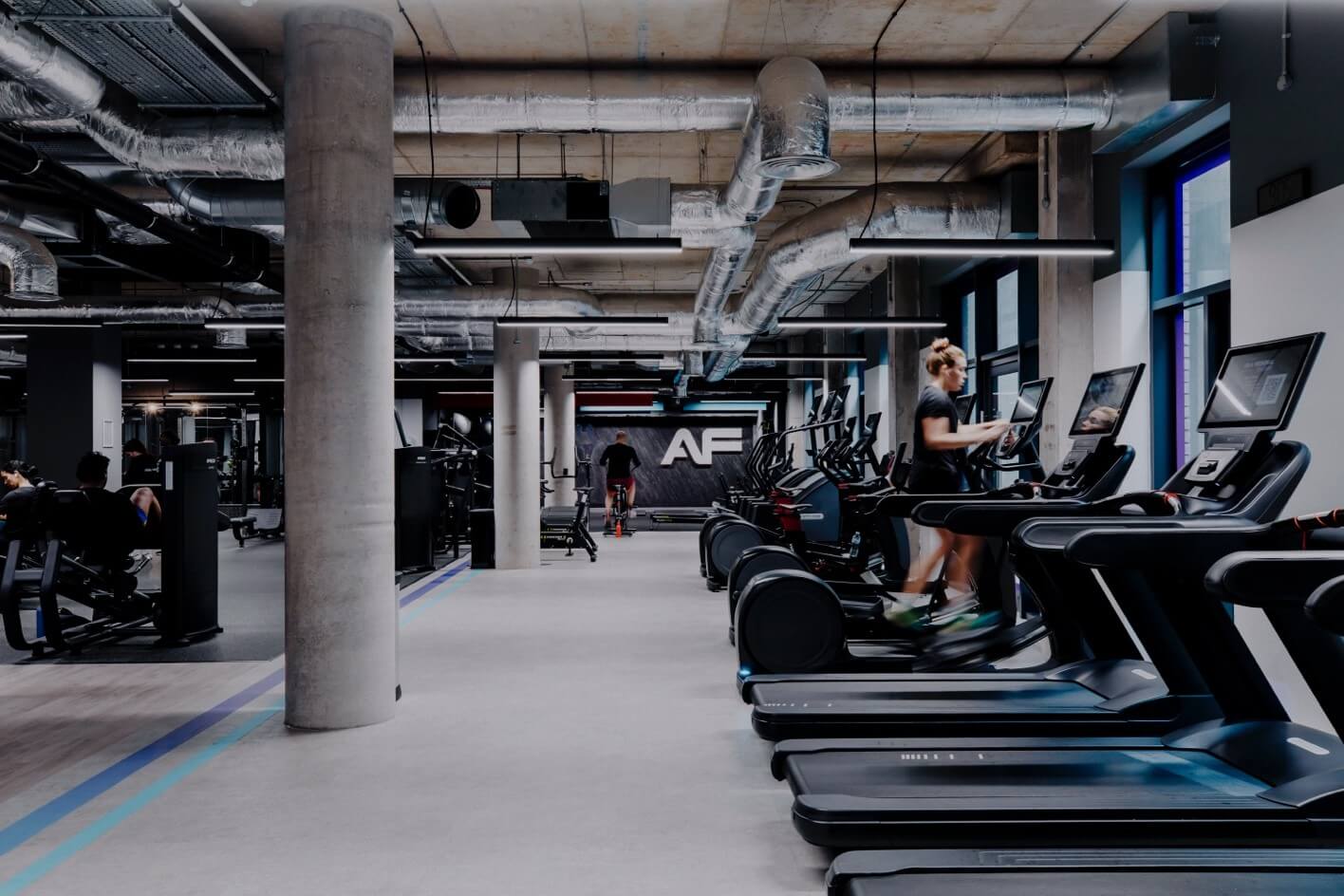 inside an Anytime Fitness gym