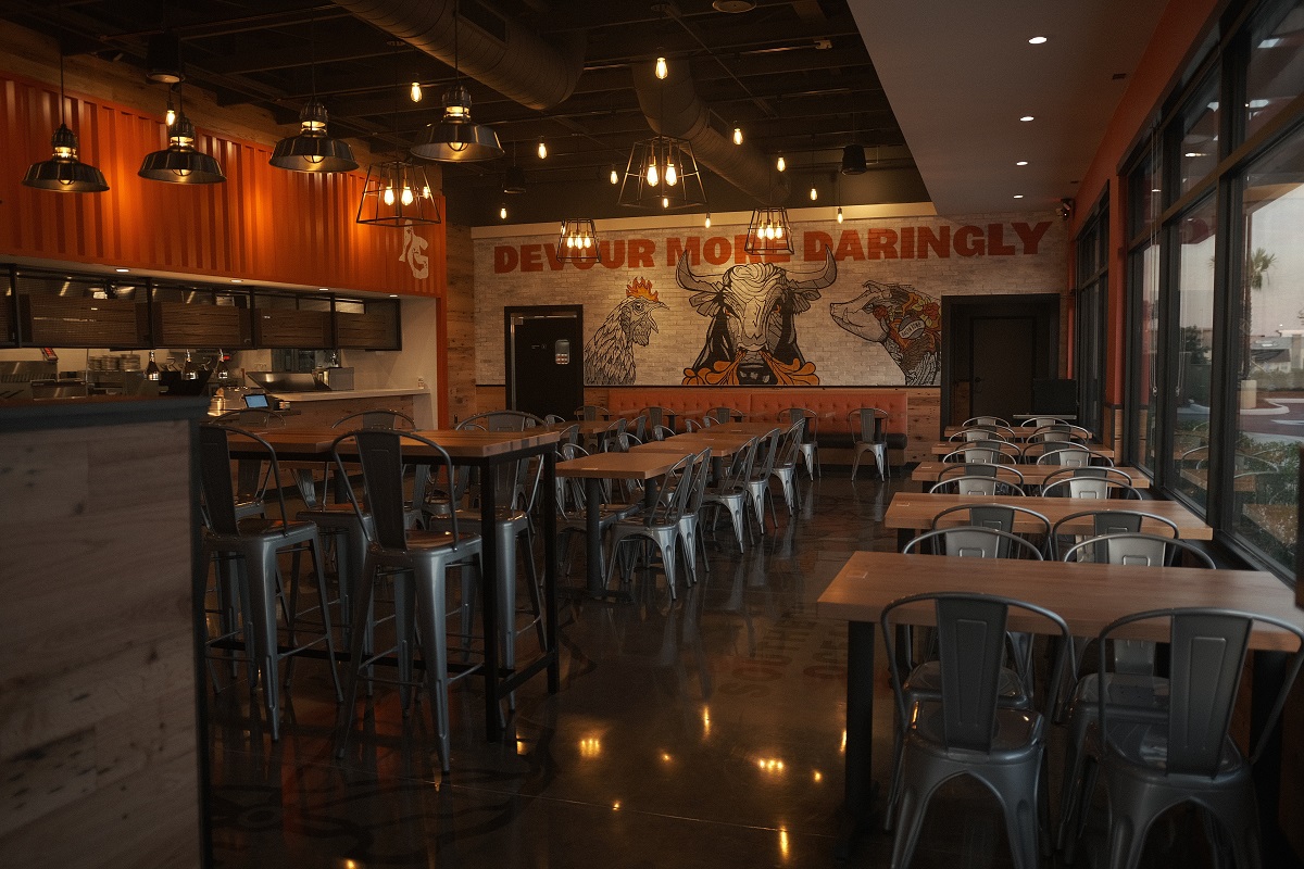 inside an Aussie Grill restaurant