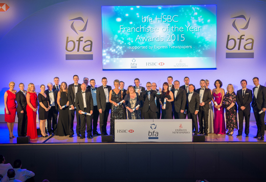 bfa 2016 winners awards british franchise association franchisee owners