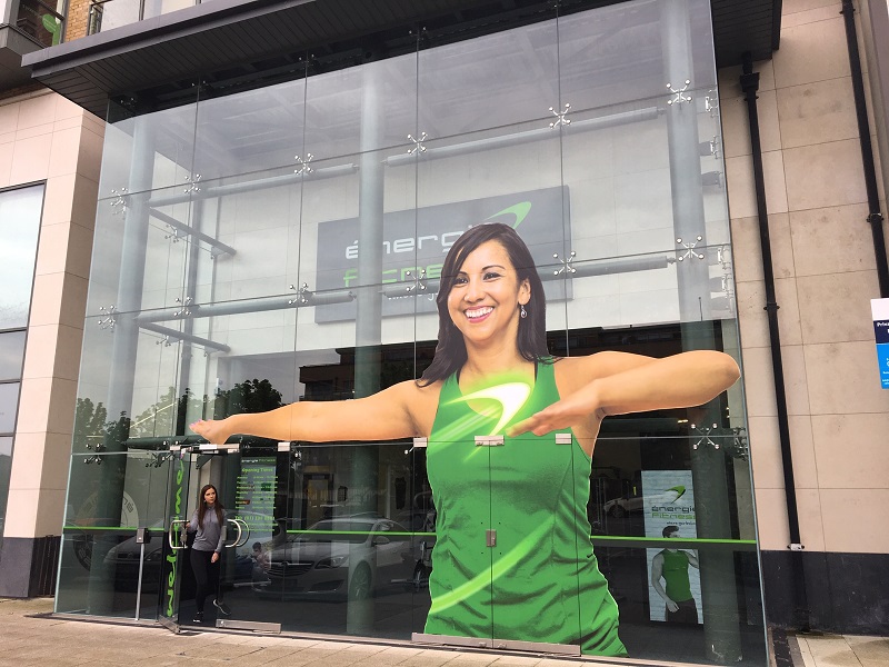 front of an energie fitness club