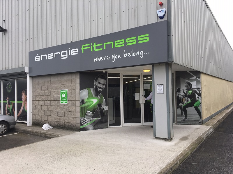 outside an energie fitness club