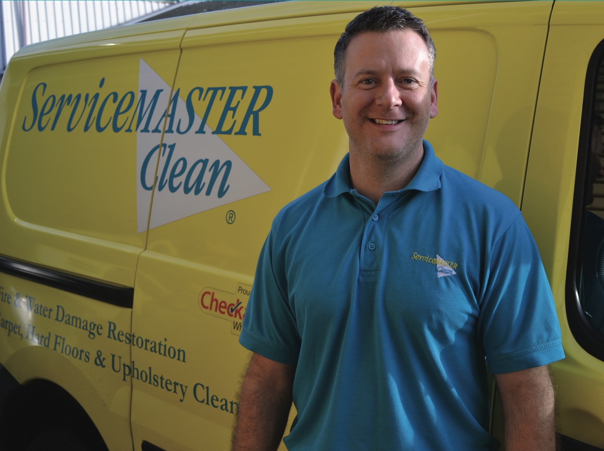 servicemaster commercial franchisee with van