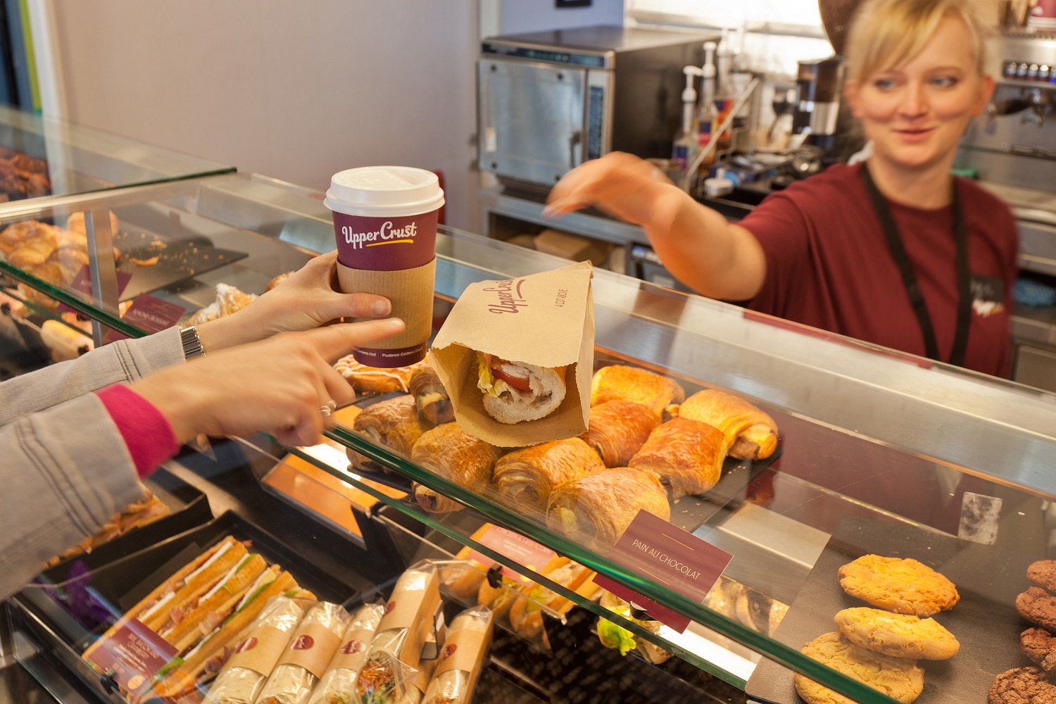 inside an upper crust franchise store