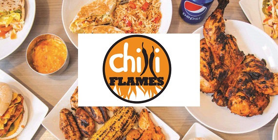 Chili Flames Franchise Logo Banner