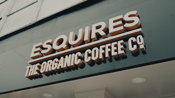Esquires Coffee Franchise Logo Banner