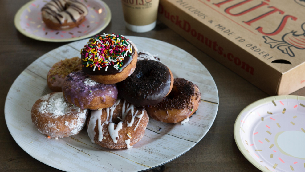 duck donuts franchise banner