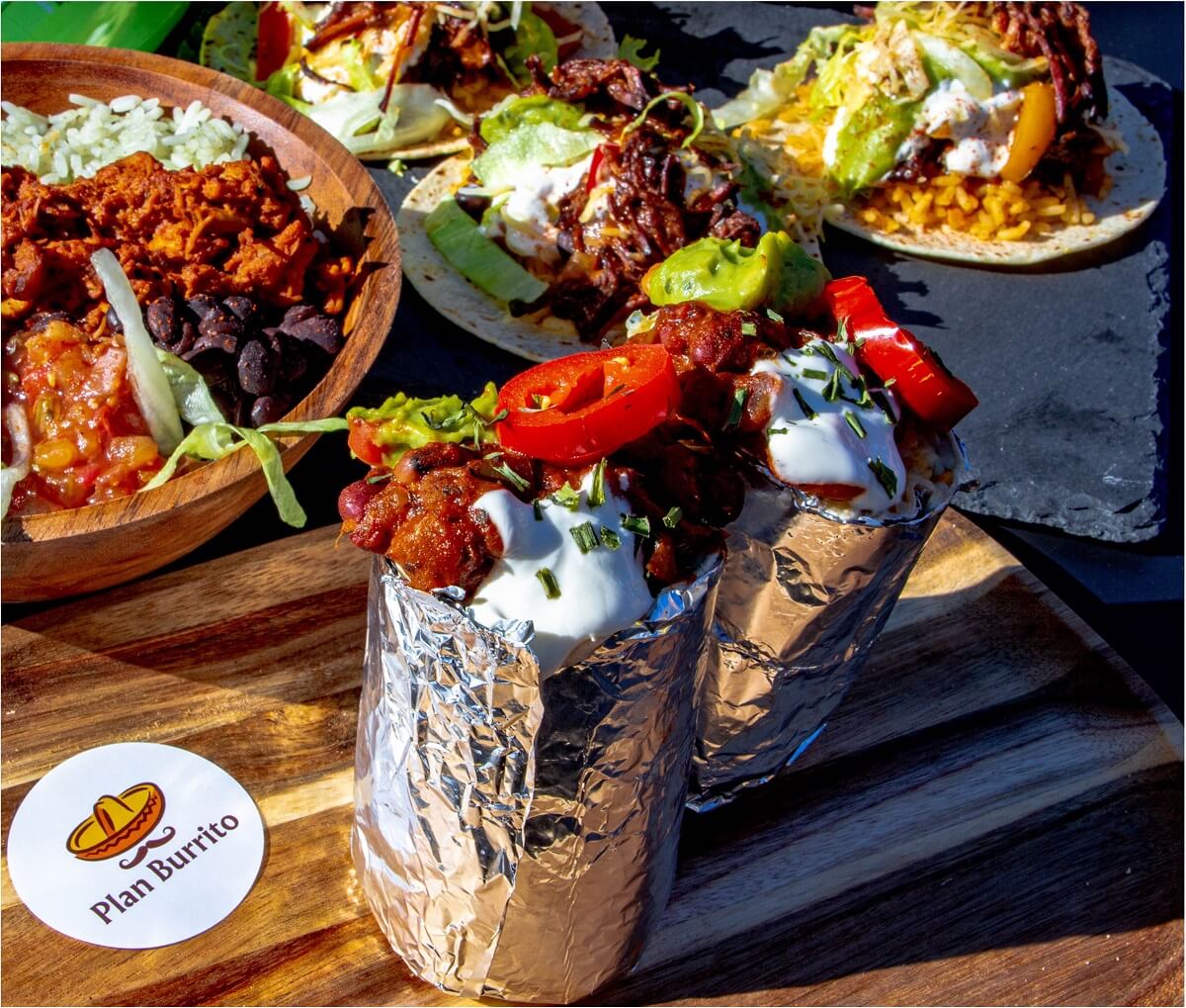 Plan Burrito Franchise Logo Banner